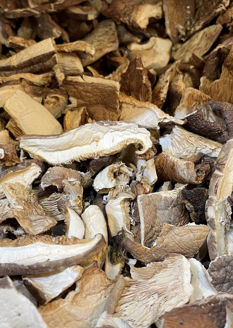 Steinpilze auf dem Markt im Piemont